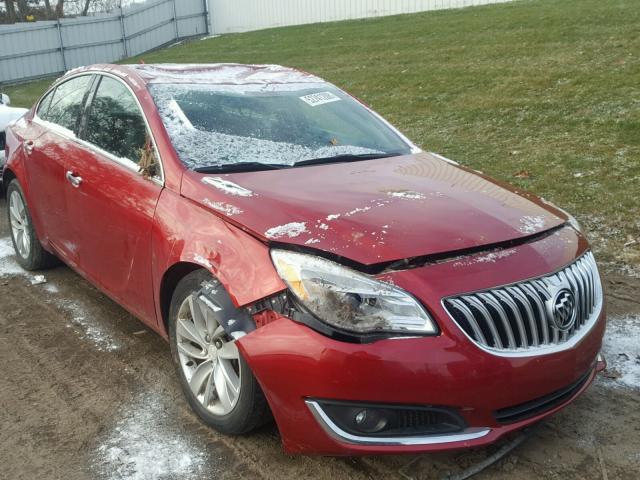 2G4GN5EX5E9274323 - 2014 BUICK REGAL PREM RED photo 1