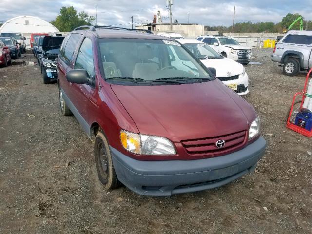 4T3ZF19C03U512205 - 2003 TOYOTA SIENNA CE RED photo 1