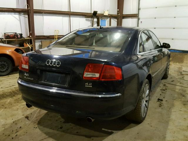 WAULV44E47N012822 - 2007 AUDI A8 4.2 QUA BLUE photo 4