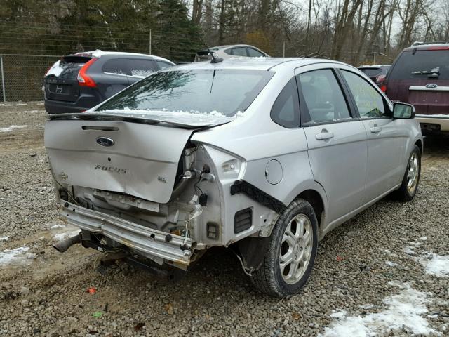 1FAHP36N09W133683 - 2009 FORD FOCUS SES SILVER photo 4