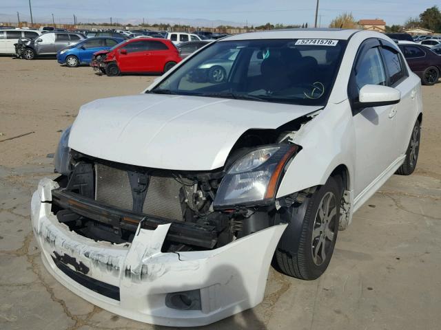 3N1AB6AP2CL730564 - 2012 NISSAN SENTRA 2.0 WHITE photo 2