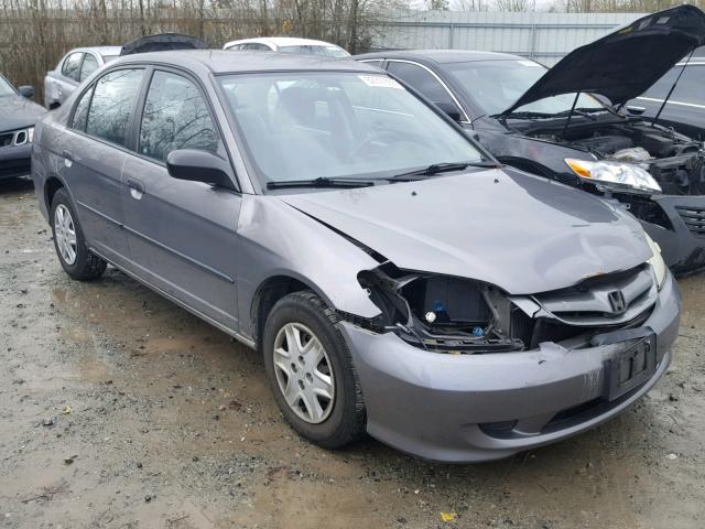 1HGES163X5L026068 - 2005 HONDA CIVIC DX V GRAY photo 1