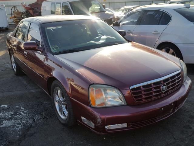 1G6KF57961U254107 - 2001 CADILLAC DEVILLE DT BURGUNDY photo 1