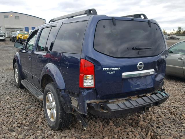 5N1AR1NB9CC615932 - 2012 NISSAN PATHFINDER BLUE photo 3