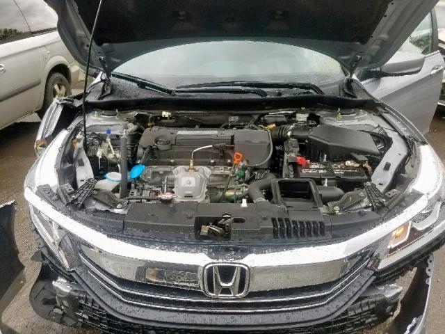 1HGCR2F34GA022377 - 2016 HONDA ACCORD LX SILVER photo 7