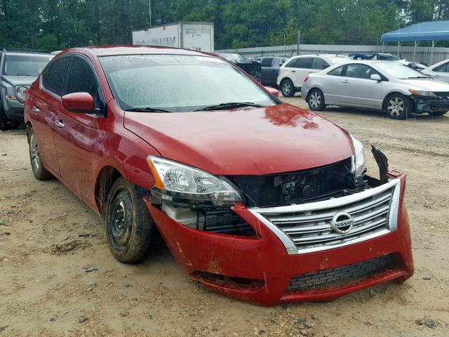 3N1AB7APXDL797419 - 2013 NISSAN SENTRA S RED photo 1