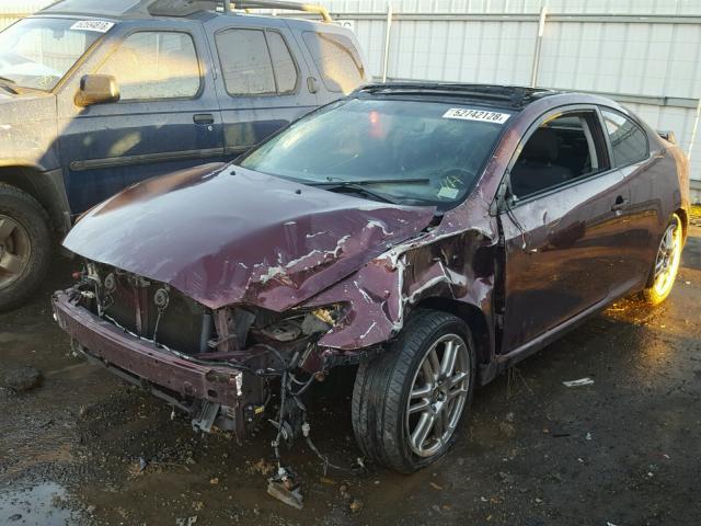 JTKDE177160083676 - 2006 TOYOTA SCION TC ბურგუნდია ფოტო 2