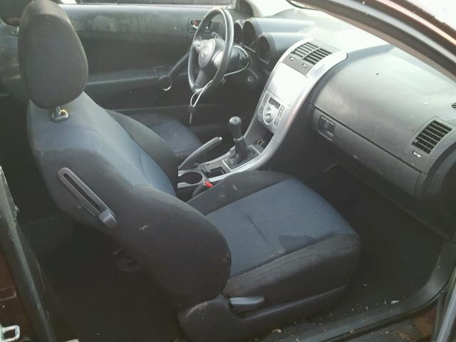 JTKDE177160083676 - 2006 TOYOTA SCION TC ბურგუნდია ფოტო 5