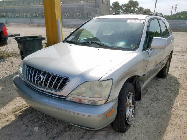 JTJGF10U430164164 - 2003 LEXUS RX 300 SILVER photo 2