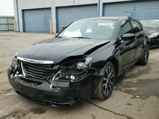 1C3CCBBG8DN746929 - 2013 CHRYSLER 200 TOURIN BLACK photo 2