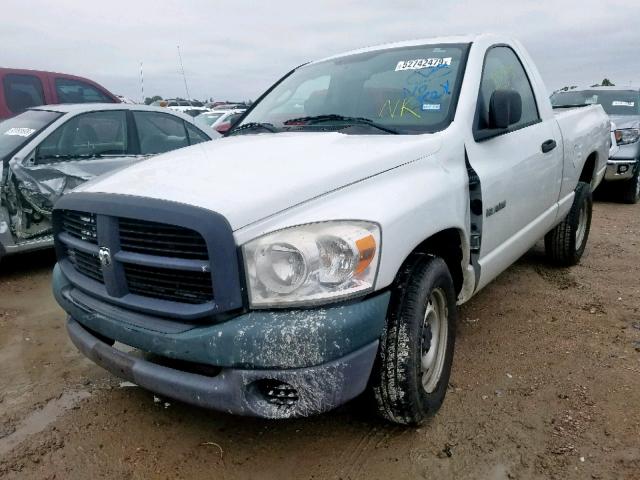 1D7HA16K98J156449 - 2008 DODGE RAM 1500 S WHITE photo 2