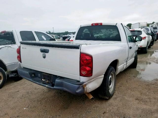 1D7HA16K98J156449 - 2008 DODGE RAM 1500 S WHITE photo 4