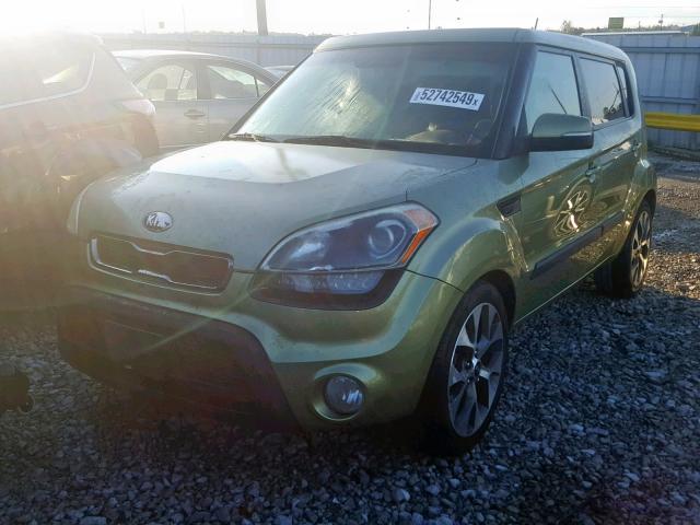 KNDJT2A6XD7535523 - 2013 KIA SOUL + GREEN photo 2