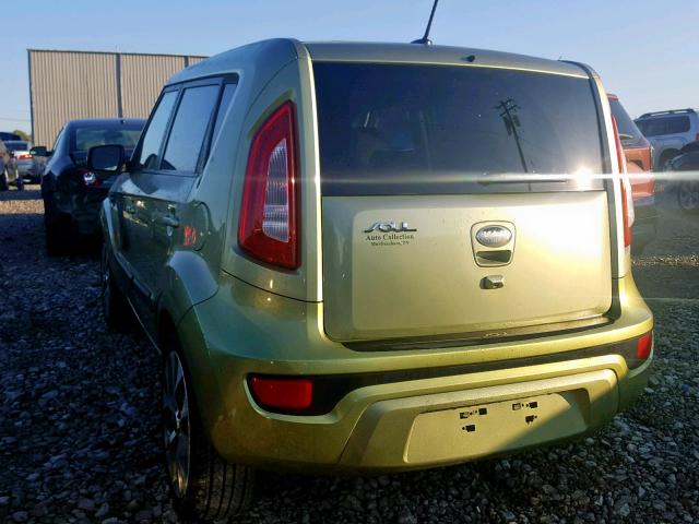 KNDJT2A6XD7535523 - 2013 KIA SOUL + GREEN photo 3