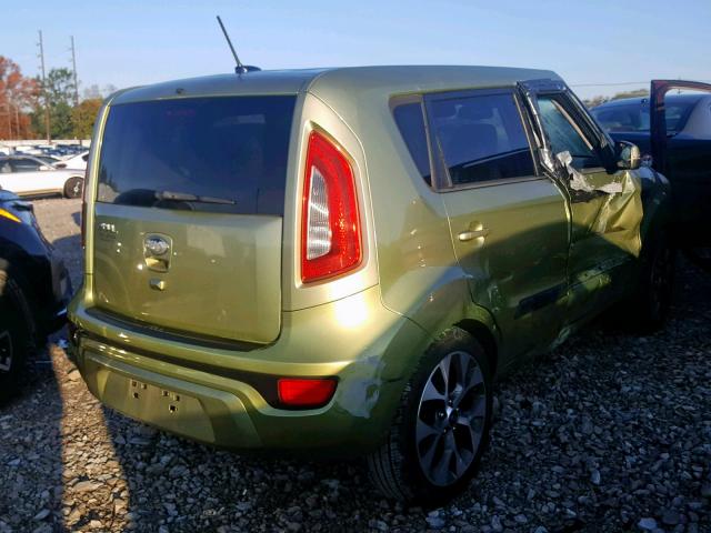 KNDJT2A6XD7535523 - 2013 KIA SOUL + GREEN photo 4