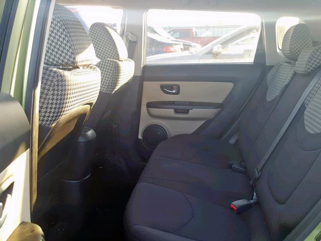 KNDJT2A6XD7535523 - 2013 KIA SOUL + GREEN photo 6