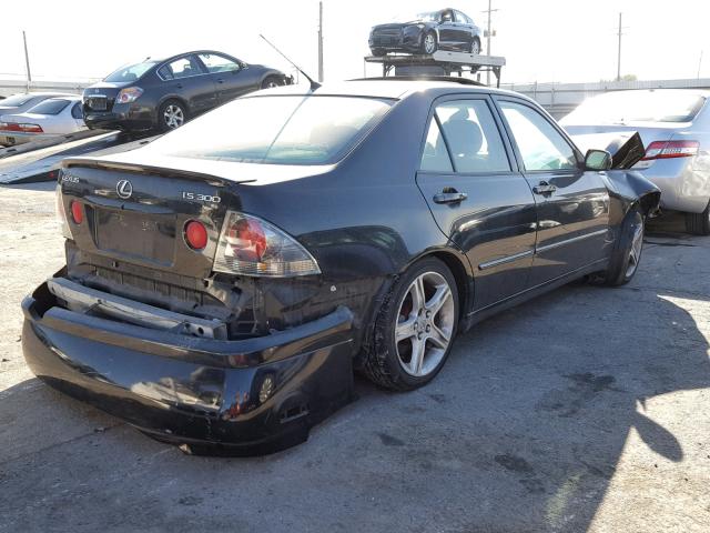 JTHBD192330077102 - 2003 LEXUS IS 300 BLACK photo 4