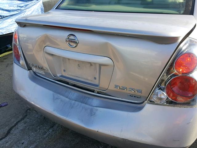 1N4BL11D85C373936 - 2005 NISSAN ALTIMA SE SILVER photo 9