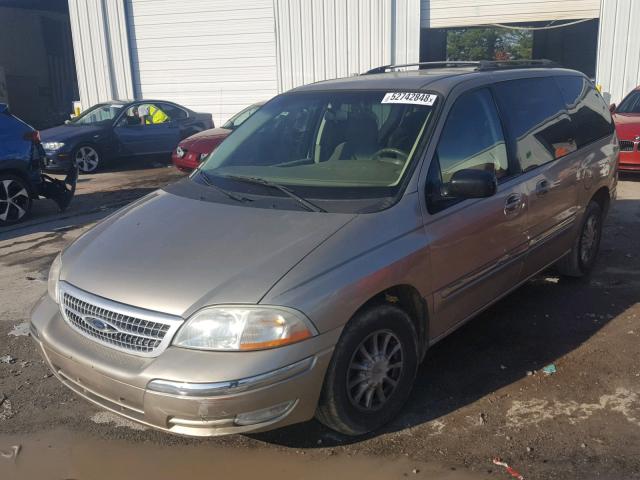 2FMZA5242YBA48588 - 2000 FORD WINDSTAR S GOLD photo 2