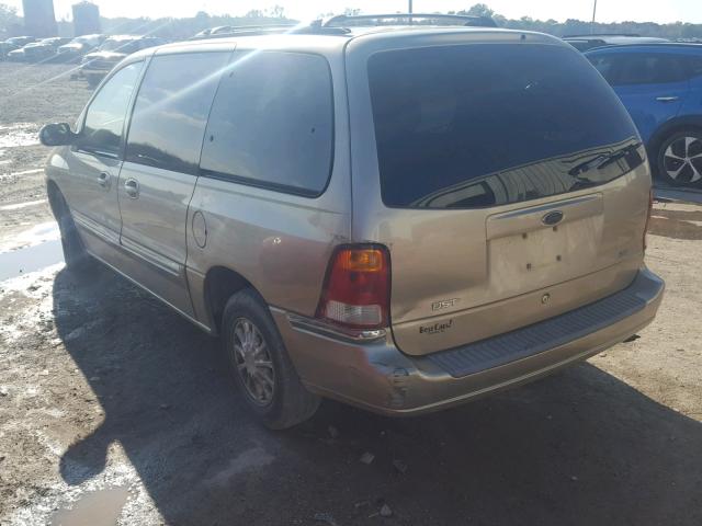 2FMZA5242YBA48588 - 2000 FORD WINDSTAR S GOLD photo 3