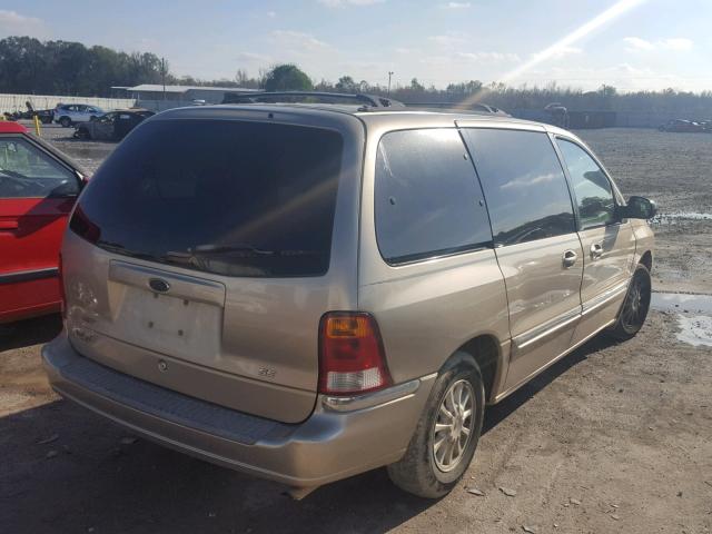 2FMZA5242YBA48588 - 2000 FORD WINDSTAR S GOLD photo 4