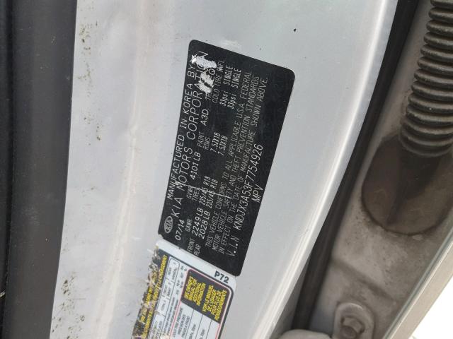 KNDJX3A53F7754926 - 2015 KIA SOUL ! Gümüş foto 10