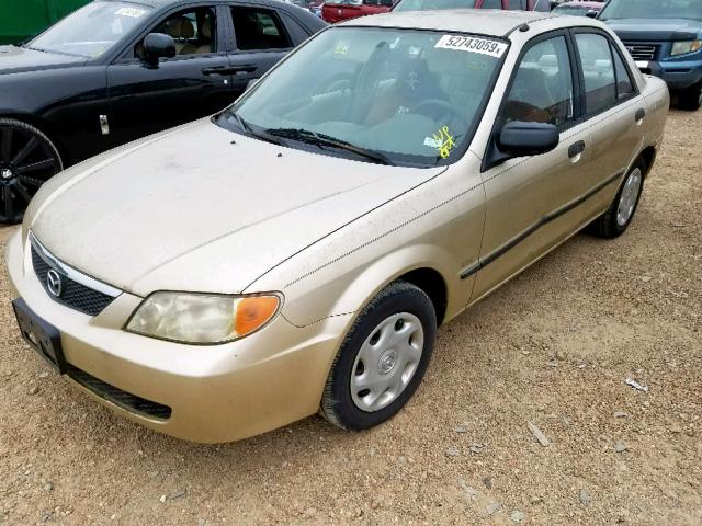 JM1BJ222810461240 - 2001 MAZDA PROTEGE DX TAN photo 2