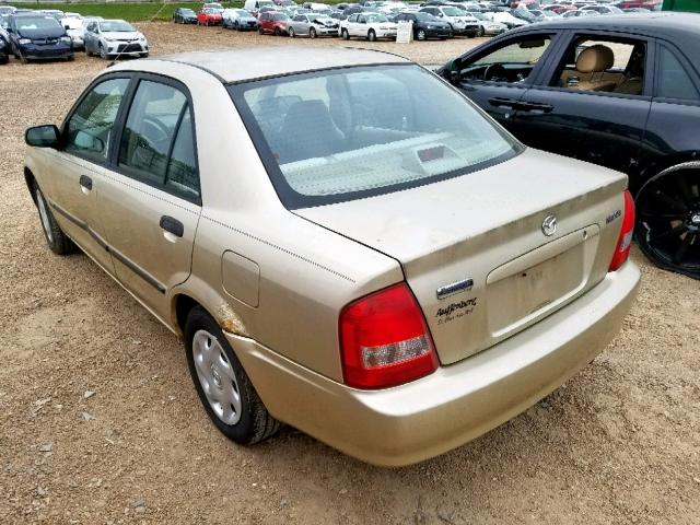 JM1BJ222810461240 - 2001 MAZDA PROTEGE DX TAN photo 3