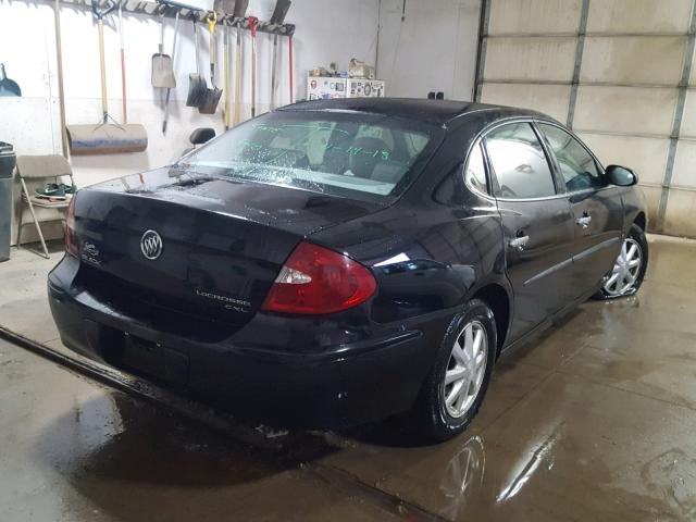 2G4WD582761200352 - 2006 BUICK LACROSSE C BLACK photo 4