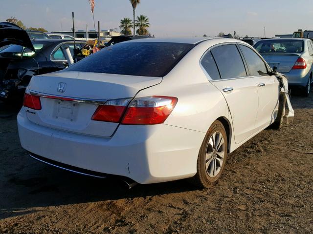 1HGCR2F33DA081321 - 2013 HONDA ACCORD LX WHITE photo 4