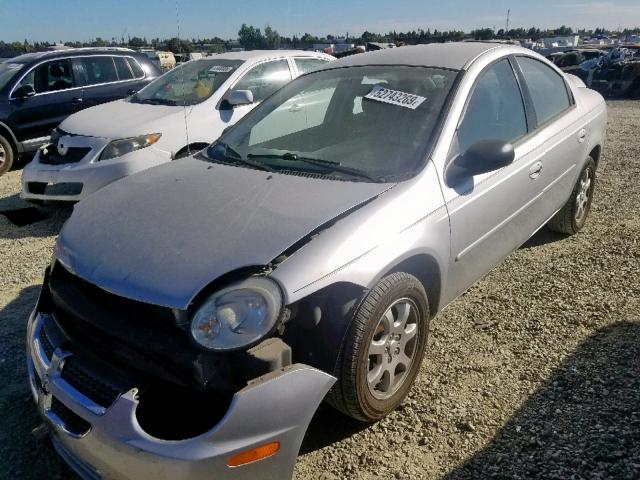 1B3ES56C74D646909 - 2004 DODGE NEON SXT SILVER photo 2