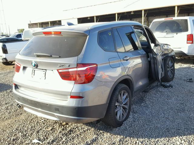 5UXWX9C5XE0D42761 - 2014 BMW X3 XDRIVE2 GRAY photo 4