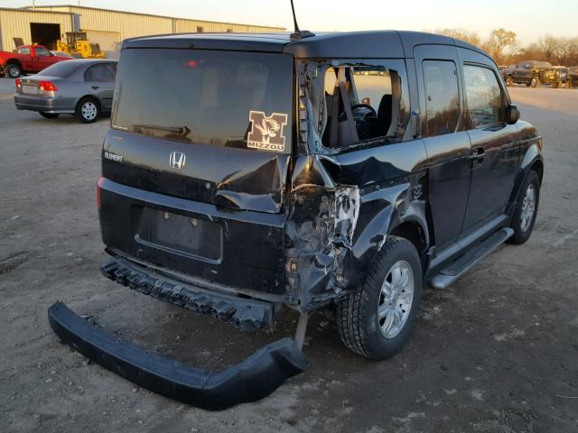 5J6YH28786L022189 - 2006 HONDA ELEMENT EX BLACK photo 4