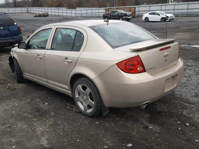 1G1AT58H897190968 - 2009 CHEVROLET COBALT LT GOLD photo 3