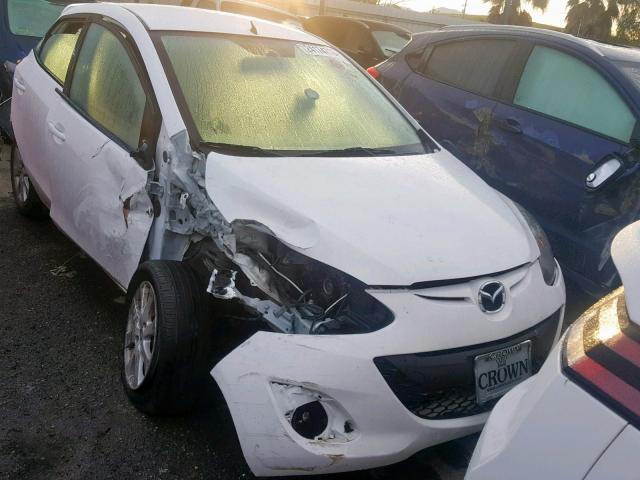 JM1DE1LY7C0139265 - 2012 MAZDA MAZDA2 WHITE photo 1