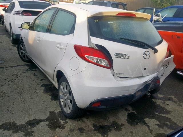 JM1DE1LY7C0139265 - 2012 MAZDA MAZDA2 WHITE photo 3