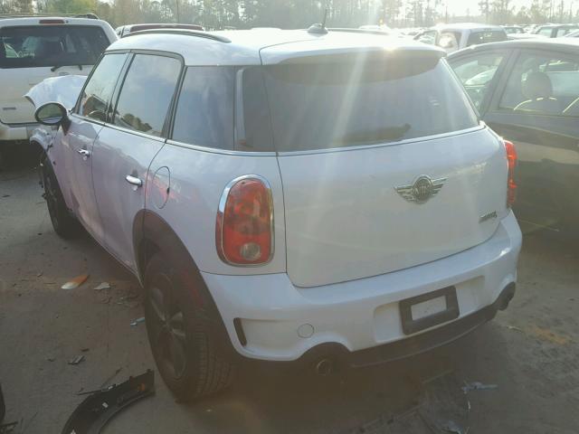 WMWZC3C59DWP20727 - 2013 MINI COOPER S C WHITE photo 3