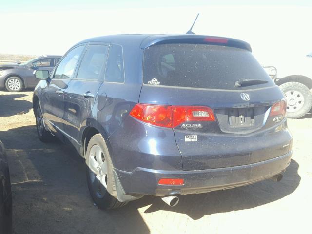 5J8TB18237A009526 - 2007 ACURA RDX BLUE photo 3