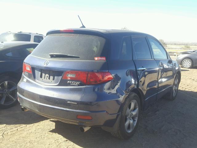 5J8TB18237A009526 - 2007 ACURA RDX BLUE photo 4