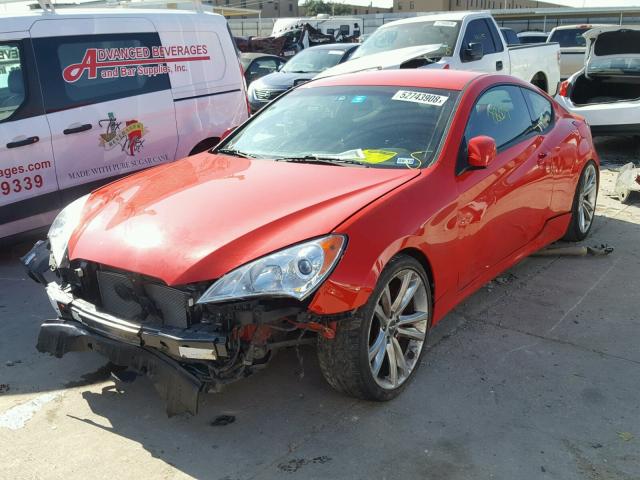 KMHHU6KH1BU053617 - 2011 HYUNDAI GENESIS CO RED photo 2