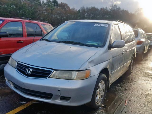 5FNRL18972B004851 - 2002 HONDA ODYSSEY EX SILVER photo 2