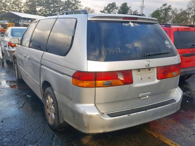 5FNRL18972B004851 - 2002 HONDA ODYSSEY EX SILVER photo 3
