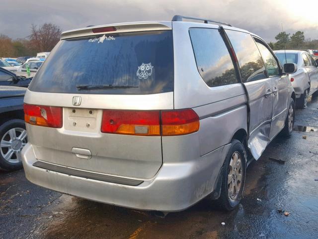 5FNRL18972B004851 - 2002 HONDA ODYSSEY EX SILVER photo 4