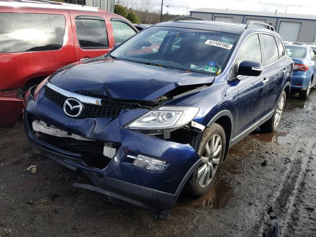 JM3TB38V580157616 - 2008 MAZDA CX-9 BLUE photo 2