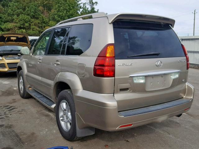 JTJBT20X450080531 - 2005 LEXUS GX 470 GOLD photo 3