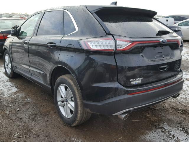 2FMPK4J8XGBB44504 - 2016 FORD EDGE SEL BLACK photo 3