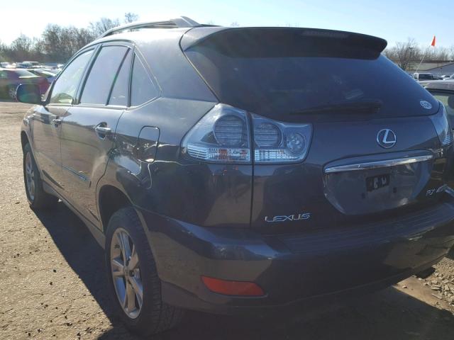 JTJHW31U472033499 - 2007 LEXUS RX 400H GRAY photo 3