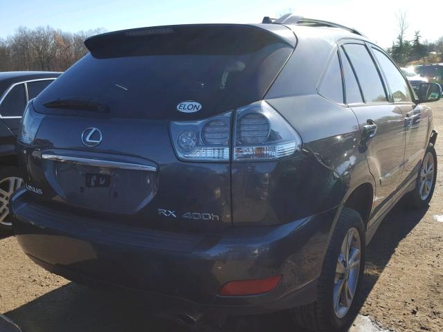 JTJHW31U472033499 - 2007 LEXUS RX 400H GRAY photo 4