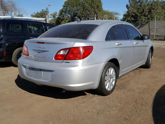 1C3CC4FBXAN131045 - 2010 CHRYSLER SEBRING TO SILVER photo 4