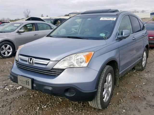 JHLRE48787C107794 - 2007 HONDA CR-V EXL BLUE photo 2